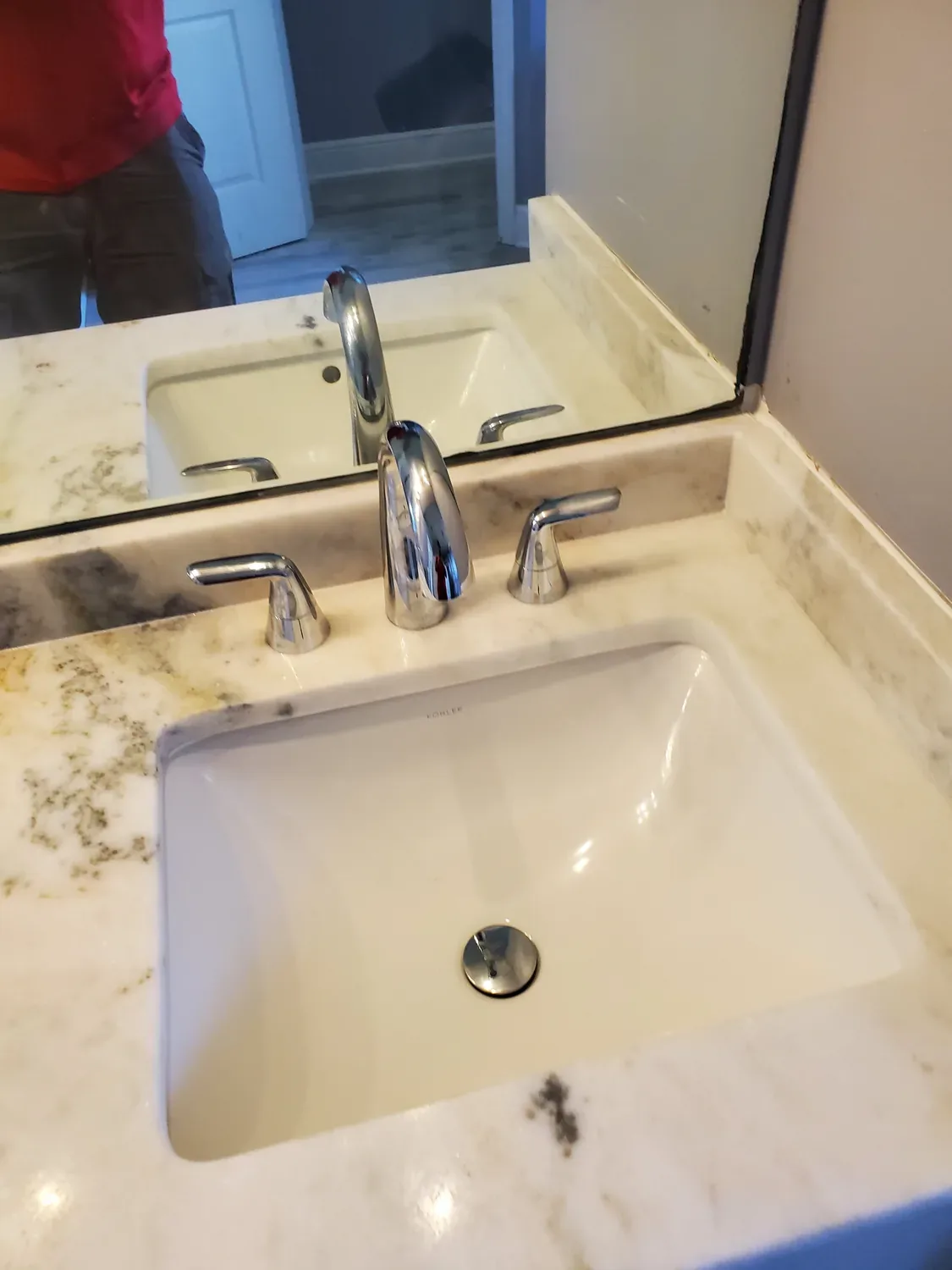 Bathroom faucet installation by A. Plumbing Pro