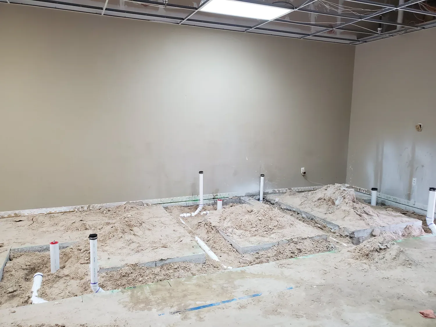 Commercial plumbing rough-in by A. Plumbing Pro