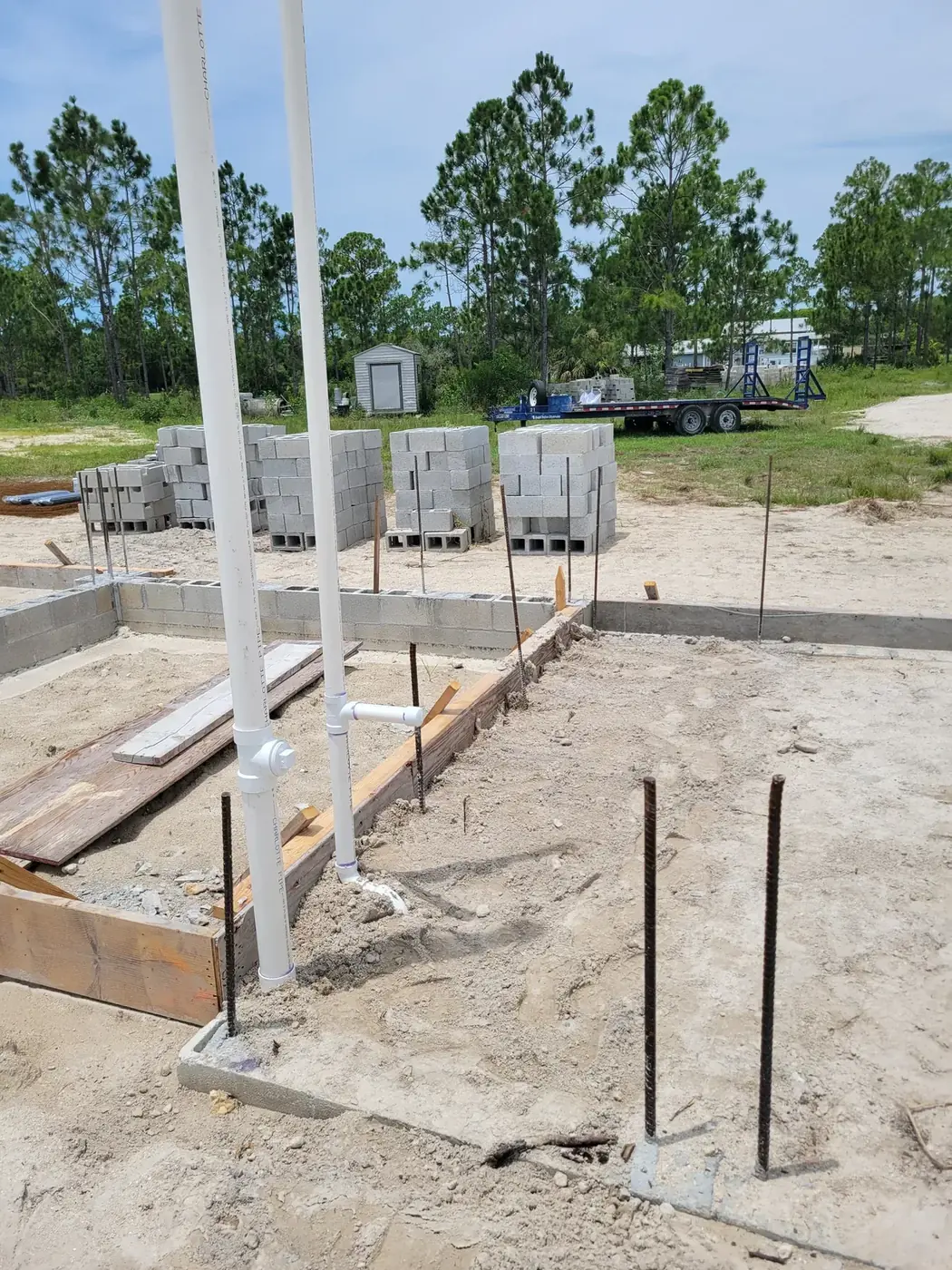 Plumbing rough-in