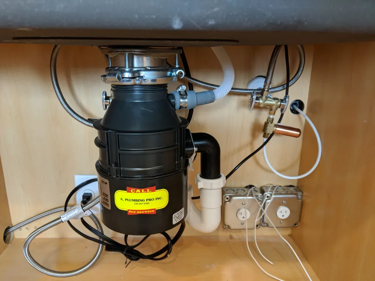 Garbage disposal installation