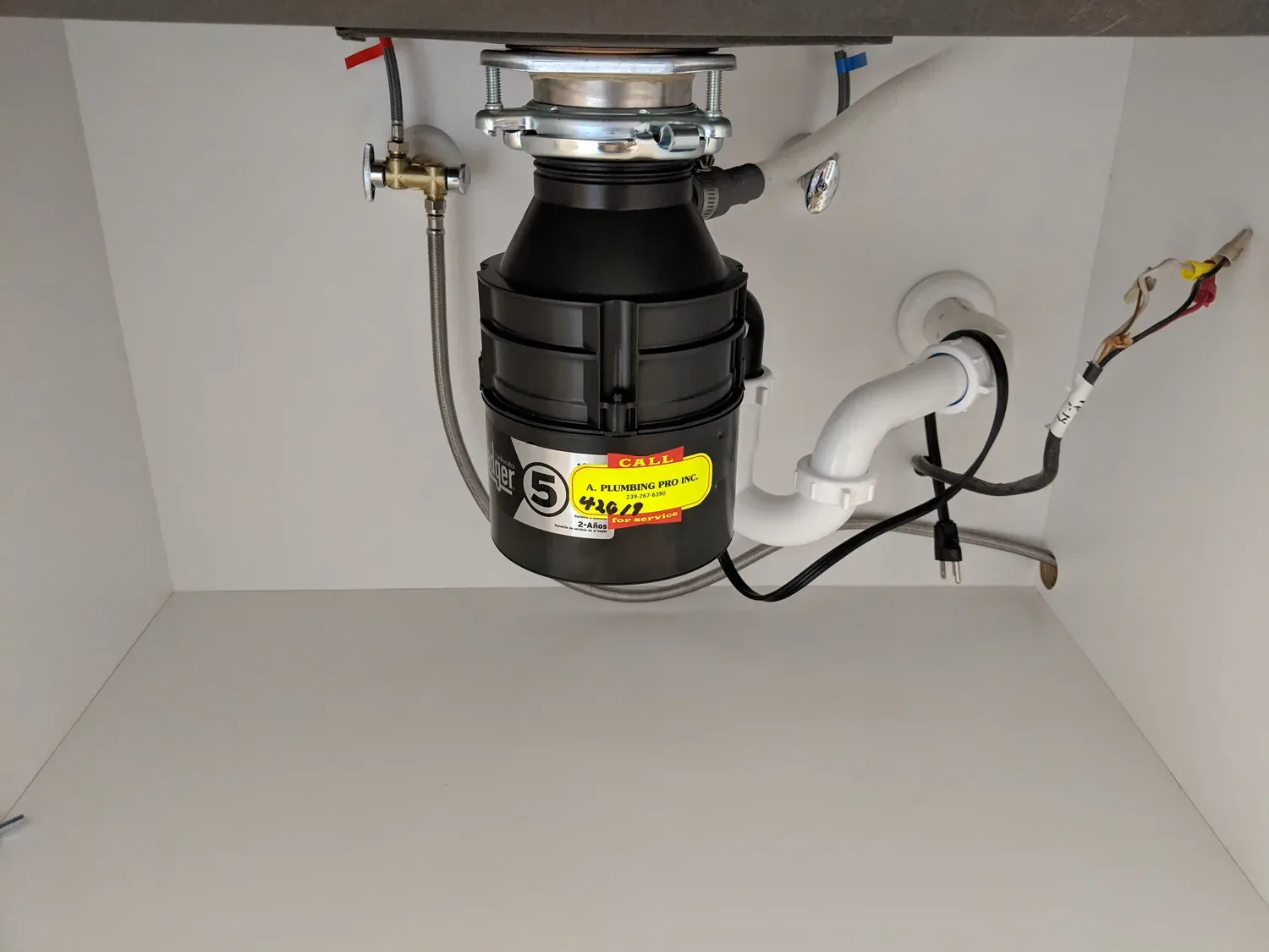 Garbage disposal installation